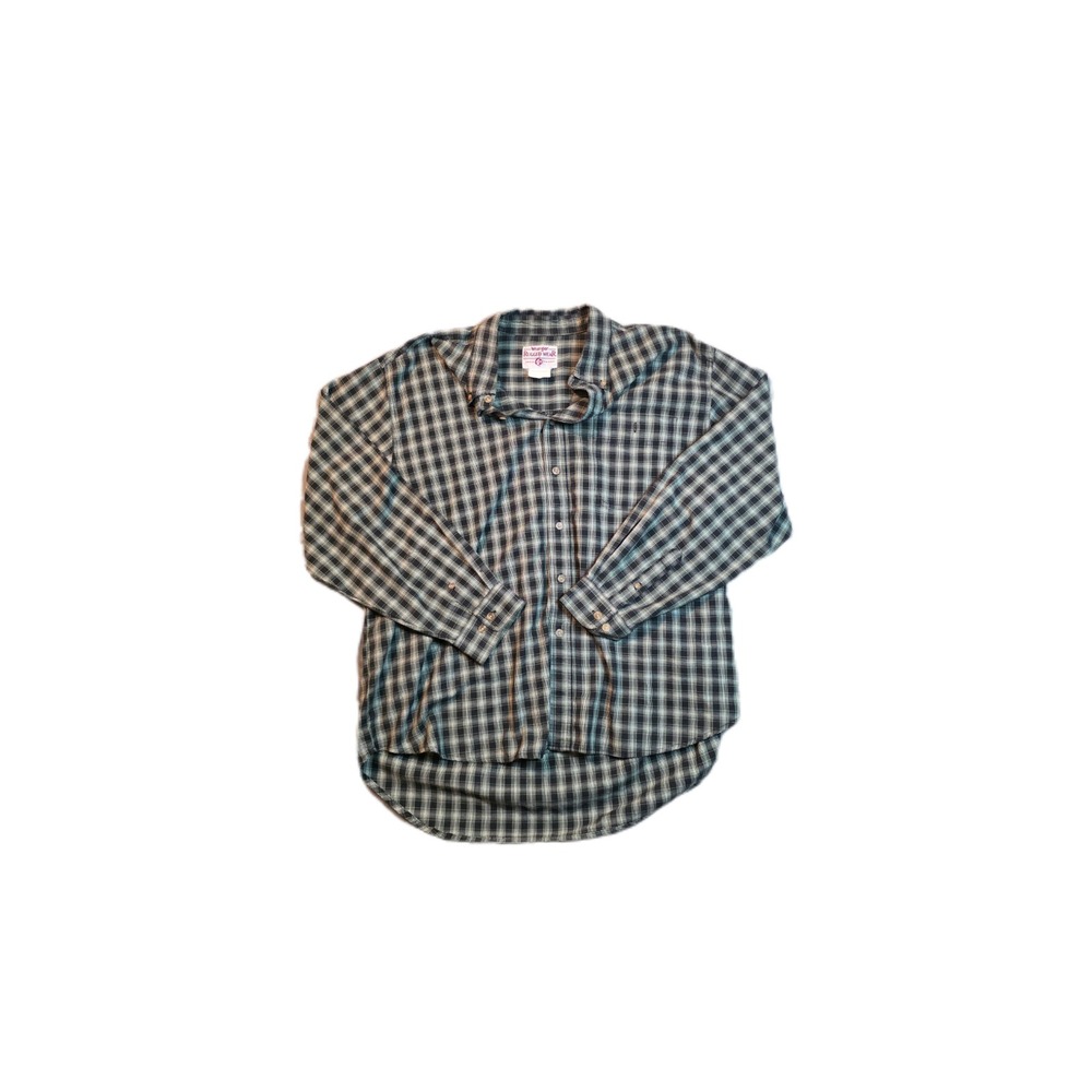 Wrangler Rugged Wear Long Sleeve Plaid Shirt Mens Size XXL